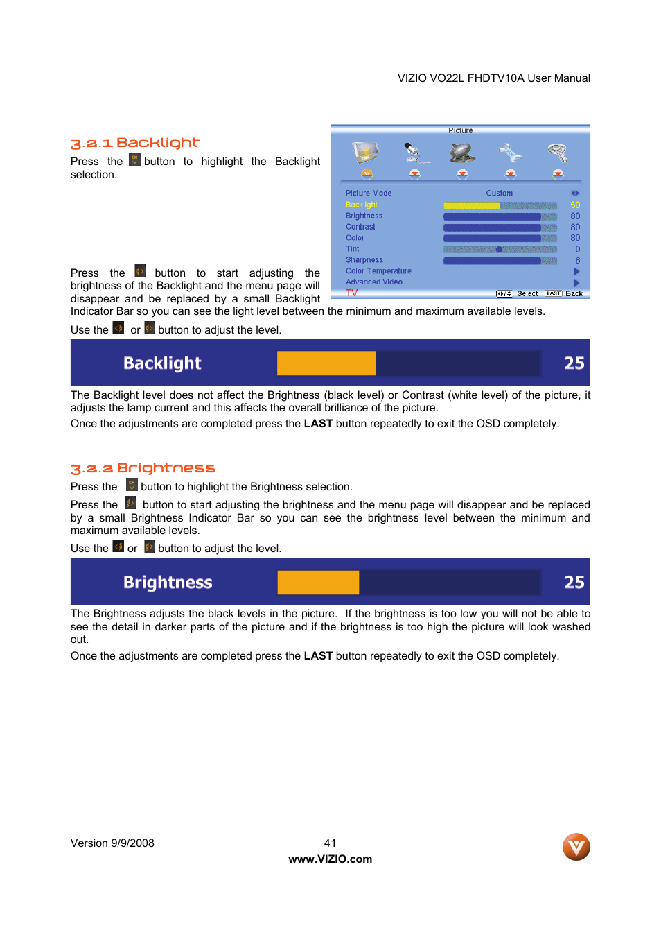 Vizio VO22L User Manual | Page 41 / 72