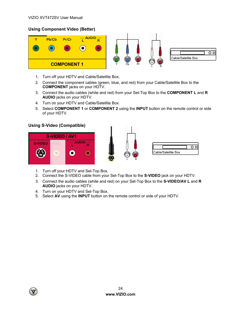 Vizio XVT472SV User Manual | Page 24 / 83