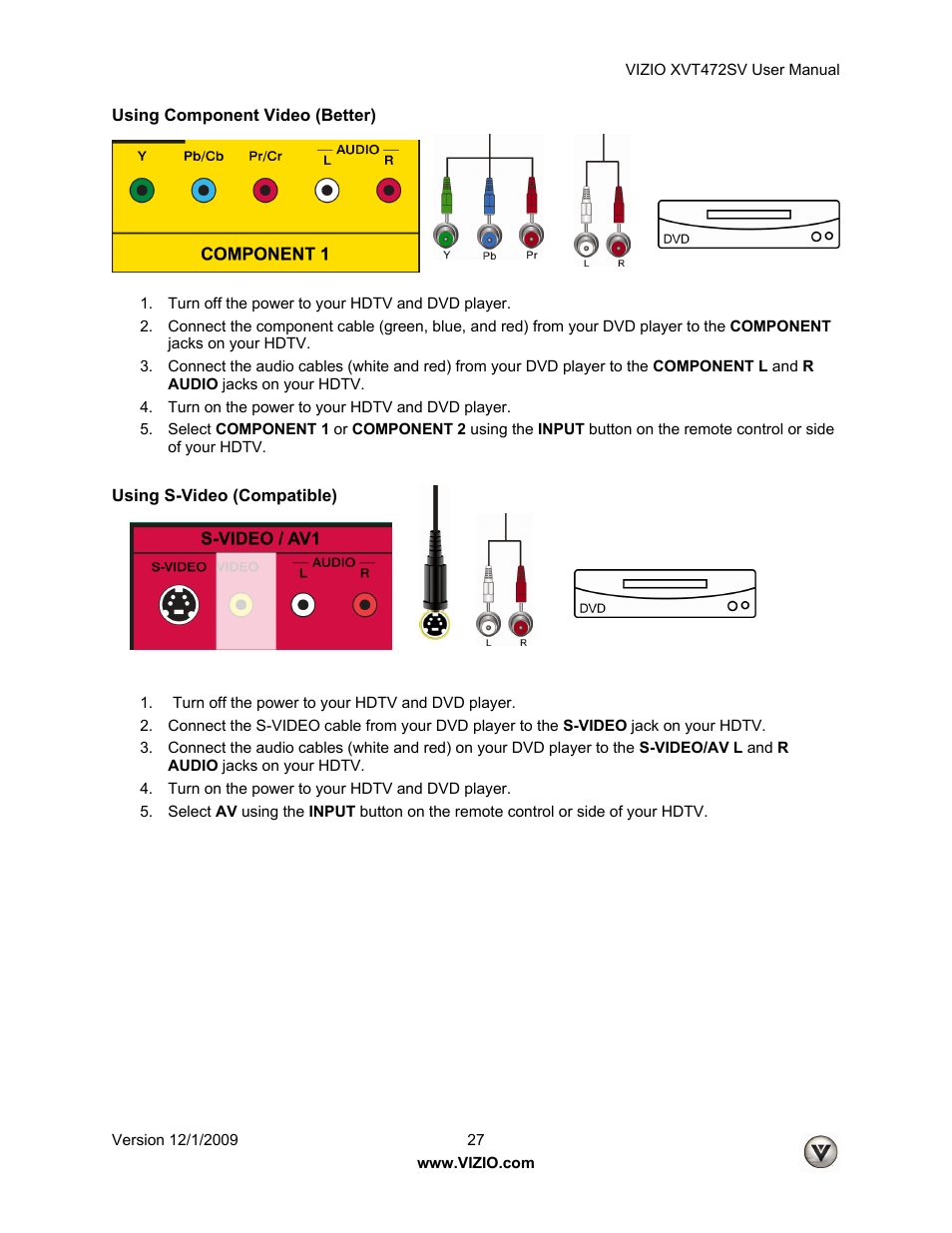 Vizio XVT472SV User Manual | Page 27 / 83