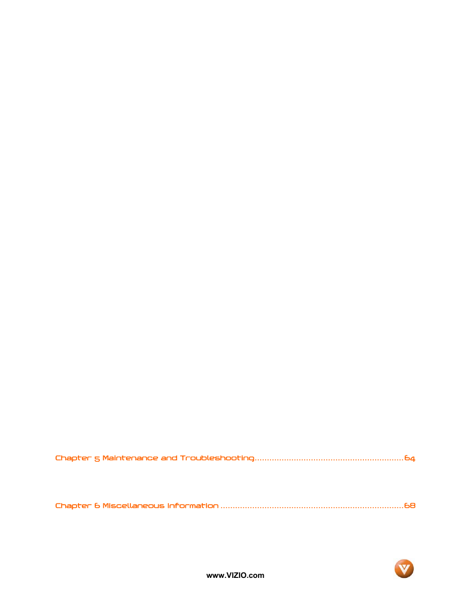 Vizio VX52L User Manual | Page 8 / 79