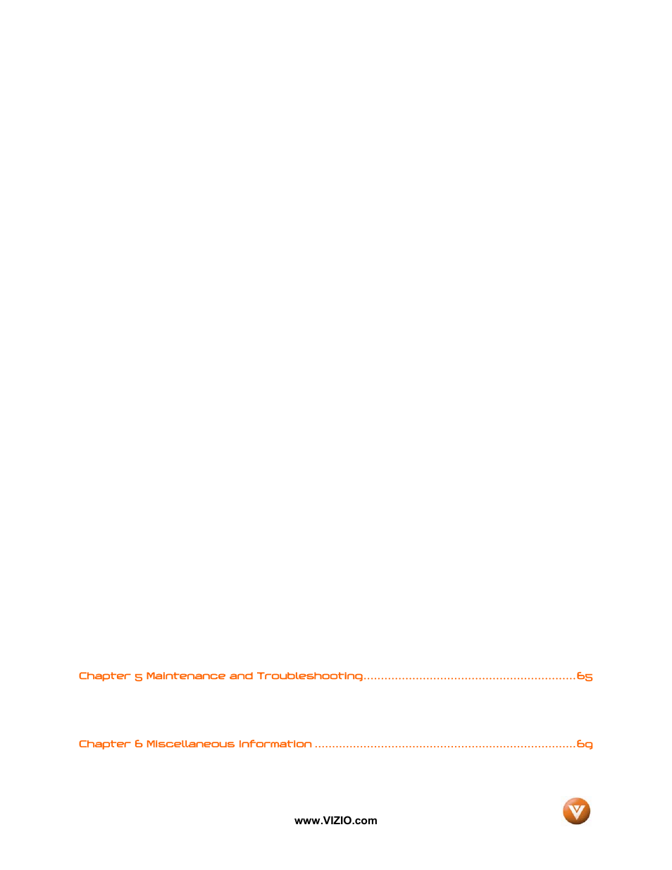 Vizio GV52L FHDTV10A User Manual | Page 10 / 80