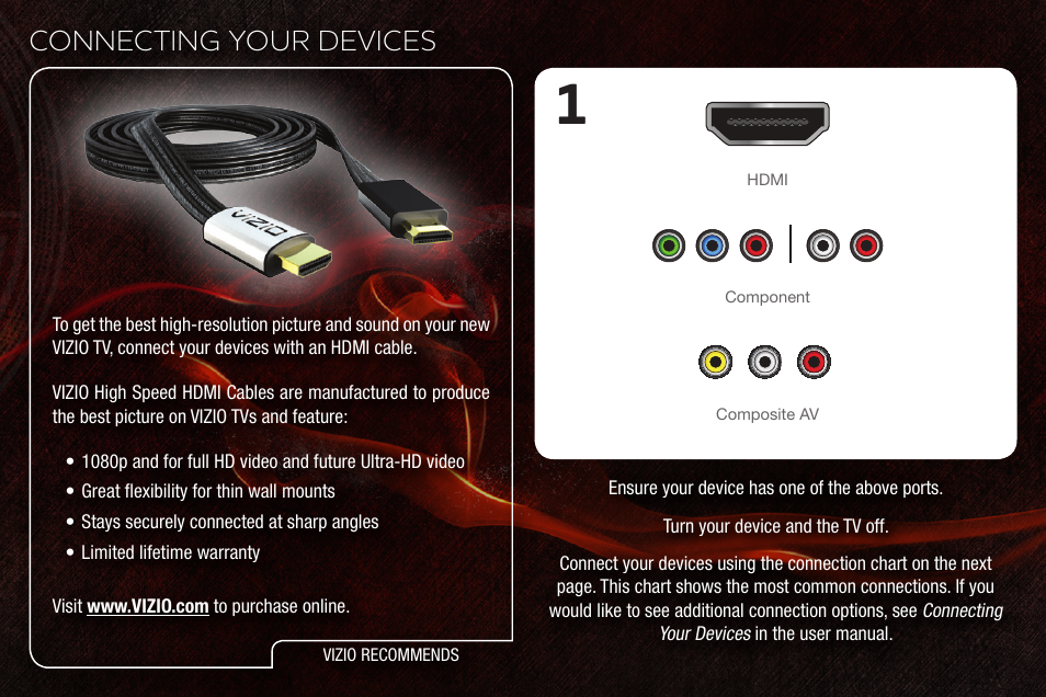 Connecting your devices | Vizio E420VT User Manual | Page 10 / 16