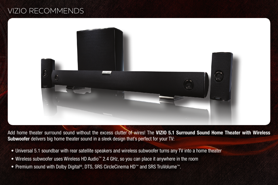 Vizio recommends | Vizio E420VT User Manual | Page 12 / 16