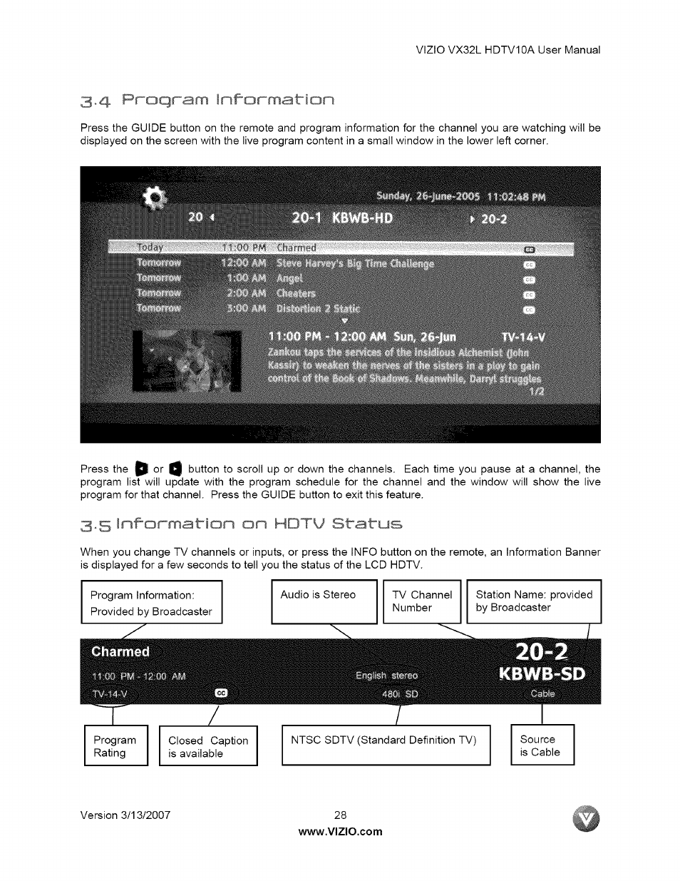 I i i i in information, Ii i ^ t .1 v 'i . ) 'f . j ii i i / '.-a , a i | Vizio VX32L User Manual | Page 28 / 55