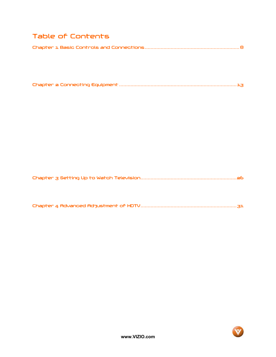 Vizio VP42 User Manual | Page 6 / 57
