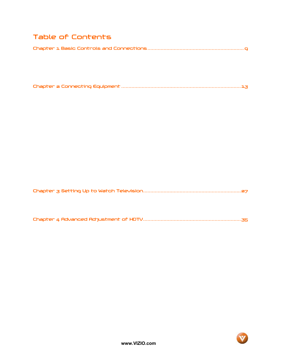 Vizio VW47L FHDTV10A User Manual | Page 7 / 72