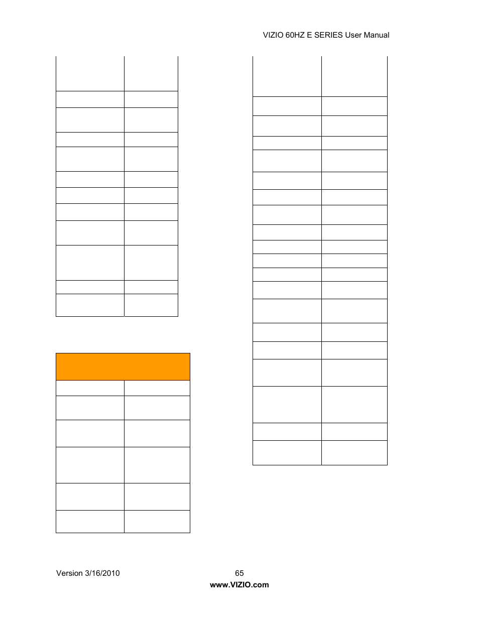 Vizio E321VA User Manual | Page 65 / 88