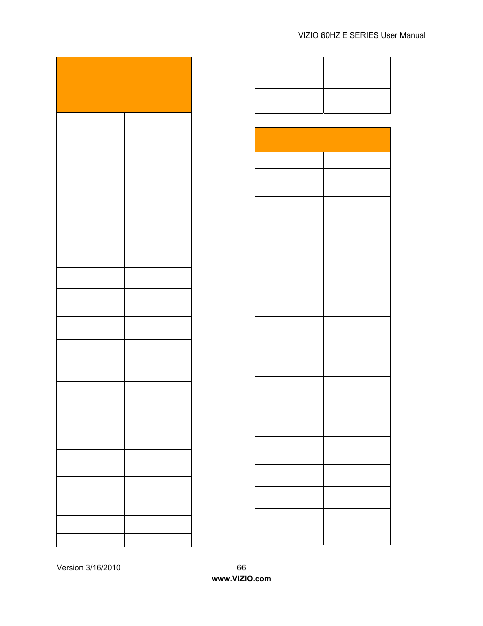 Vizio E321VA User Manual | Page 66 / 88