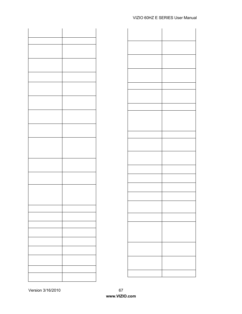 Vizio E321VA User Manual | Page 67 / 88