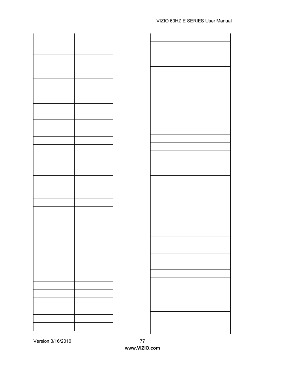 Vizio E321VA User Manual | Page 77 / 88