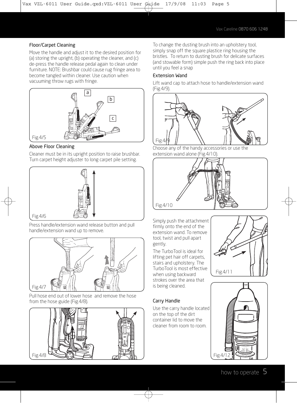 How to operate | Vizio MACH 1 VZL-6011 User Manual | Page 5 / 12