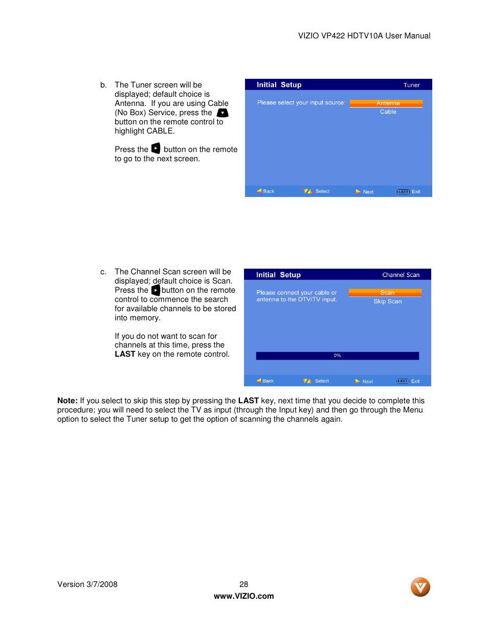 Vizio VP422 User Manual | Page 28 / 70