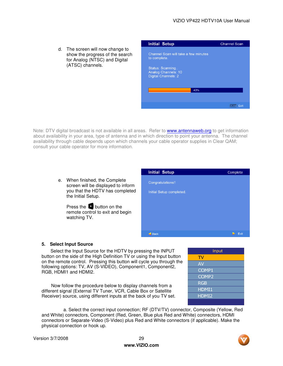 Vizio VP422 User Manual | Page 29 / 70
