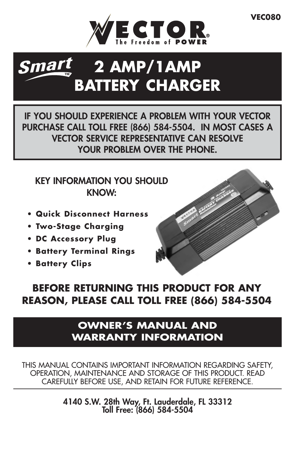 Vizio VECTOR VEC080 User Manual | 10 pages