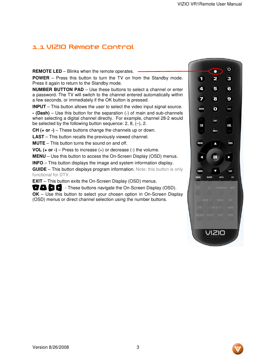 Vizio VR1 User Manual | Page 3 / 6