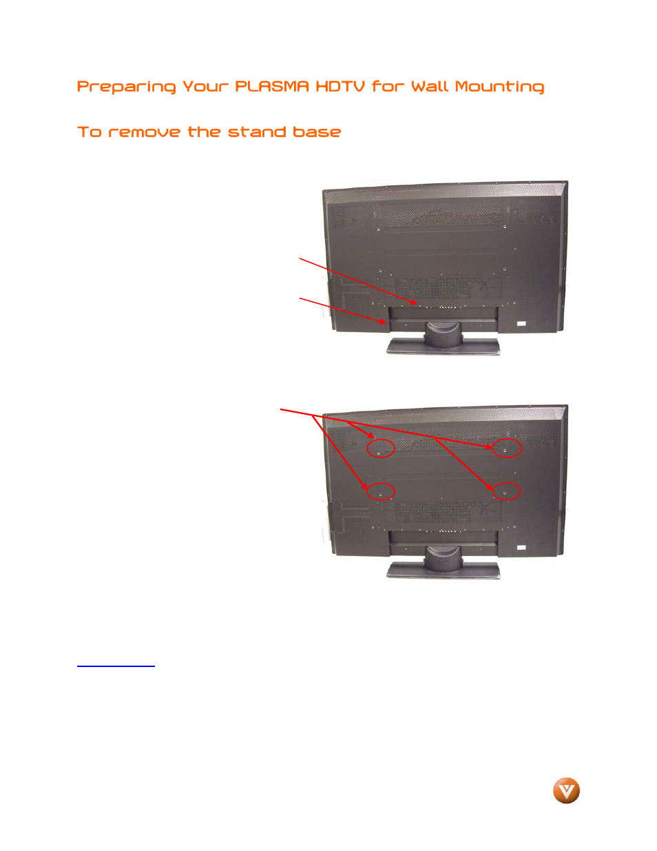 Preparing your plasma hdtv for wall mounting | Vizio VP504 FHDTV10A User Manual | Page 6 / 106