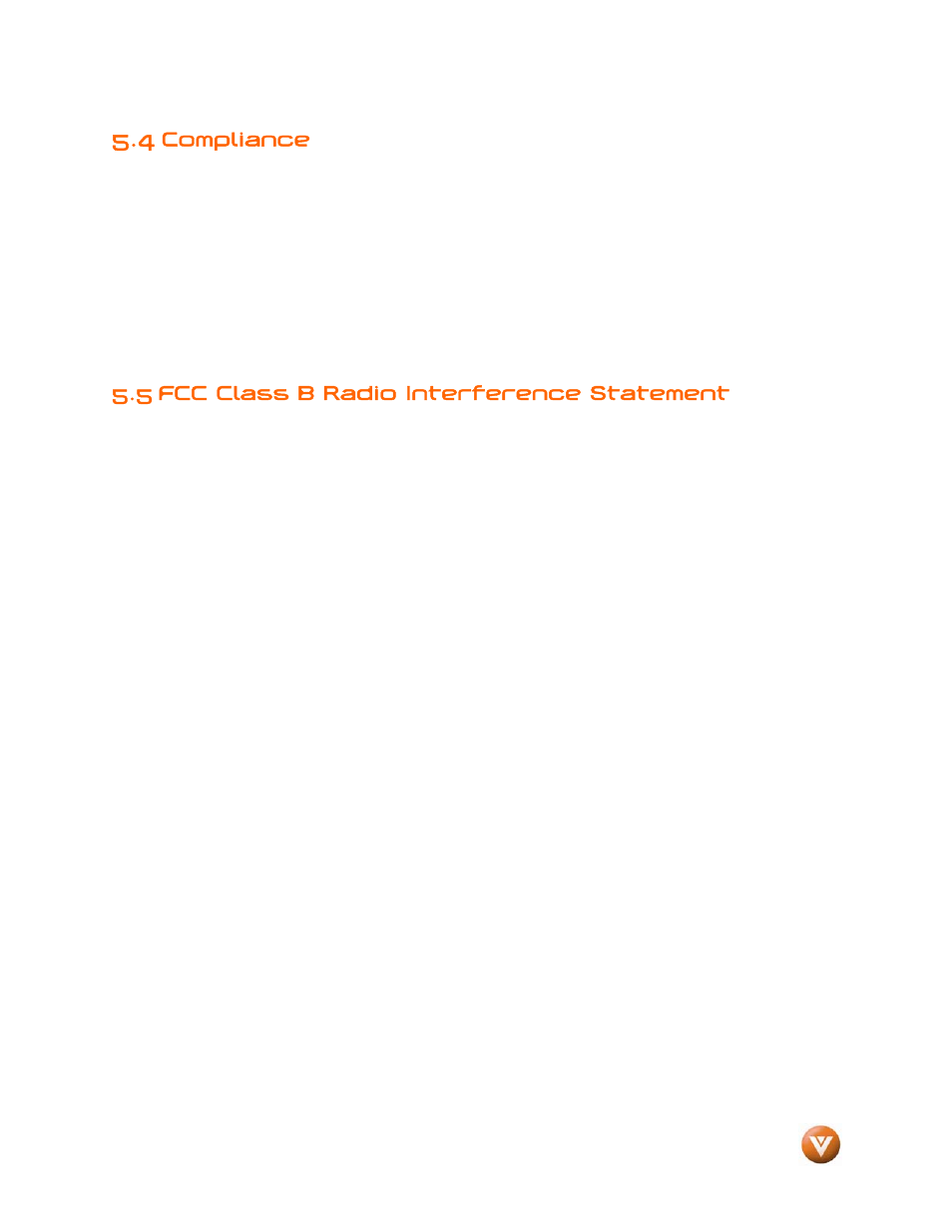 4 compliance, 5 fcc class b radio interference statement, Compliance | Vizio VP504 FHDTV10A User Manual | Page 75 / 106