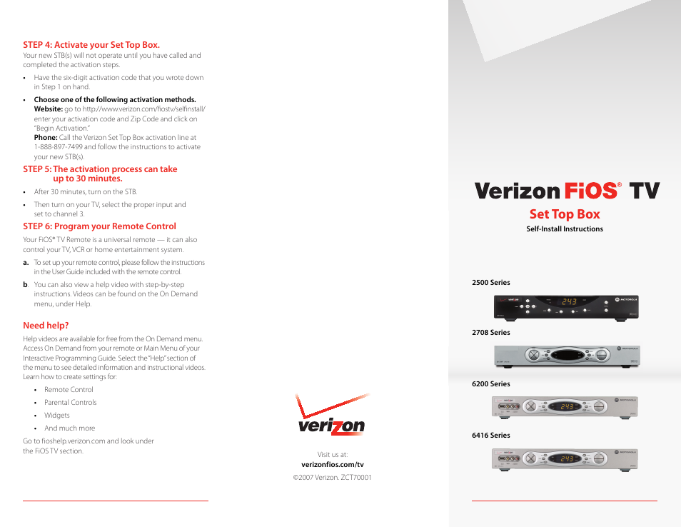 Set top box | Vizio 2708 User Manual | Page 2 / 2