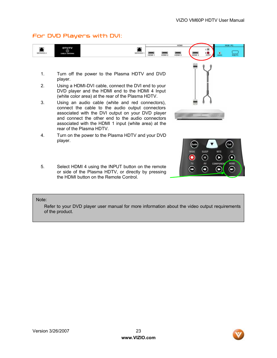 Vizio VM60P User Manual | Page 23 / 75