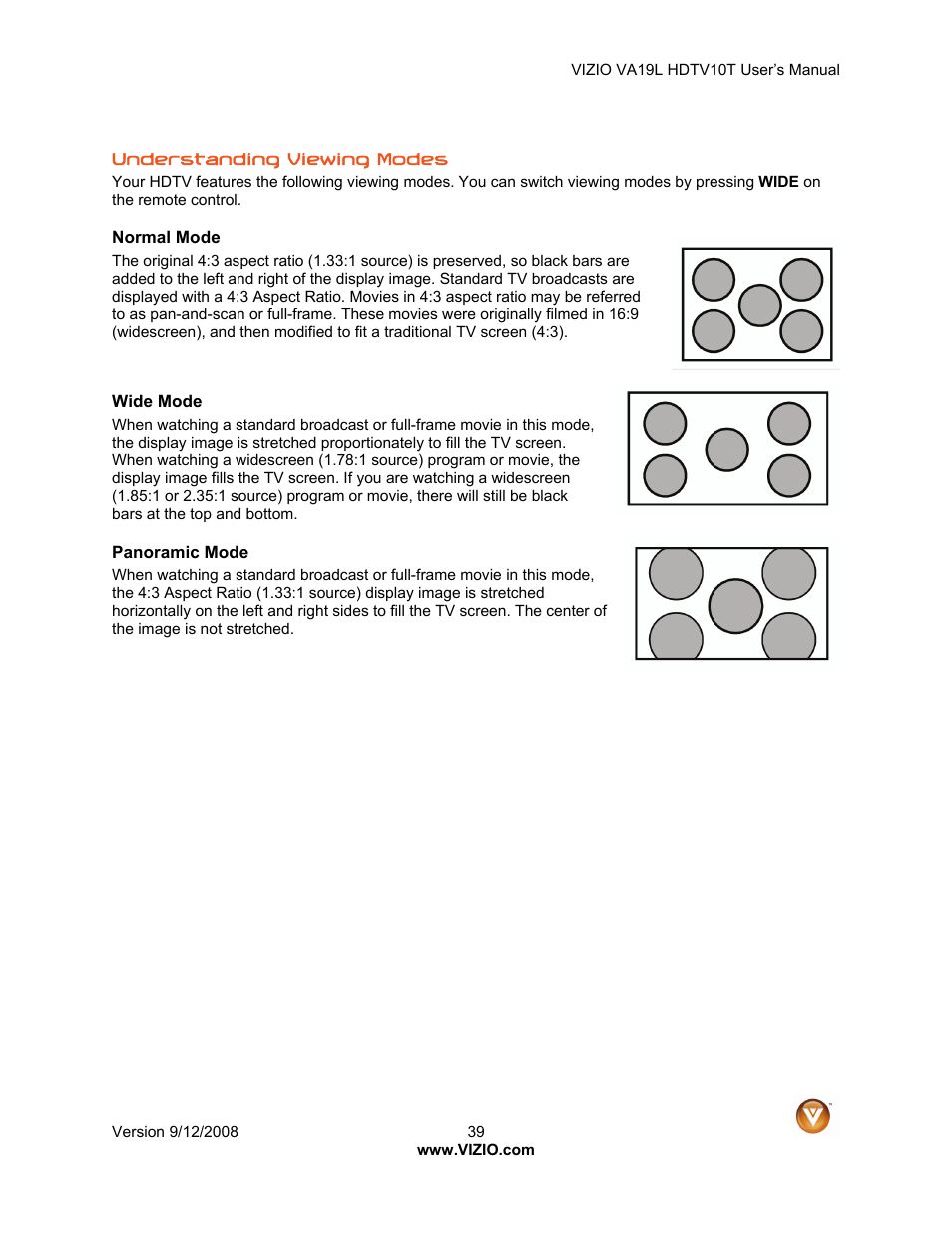 Vizio VA19L HDTV10T User Manual | Page 39 / 52