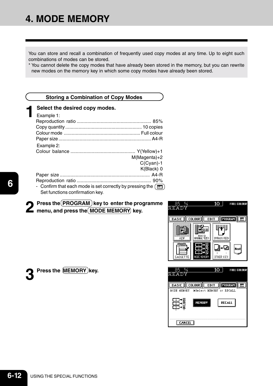 Mode memory | Vizio 210C User Manual | Page 104 / 195