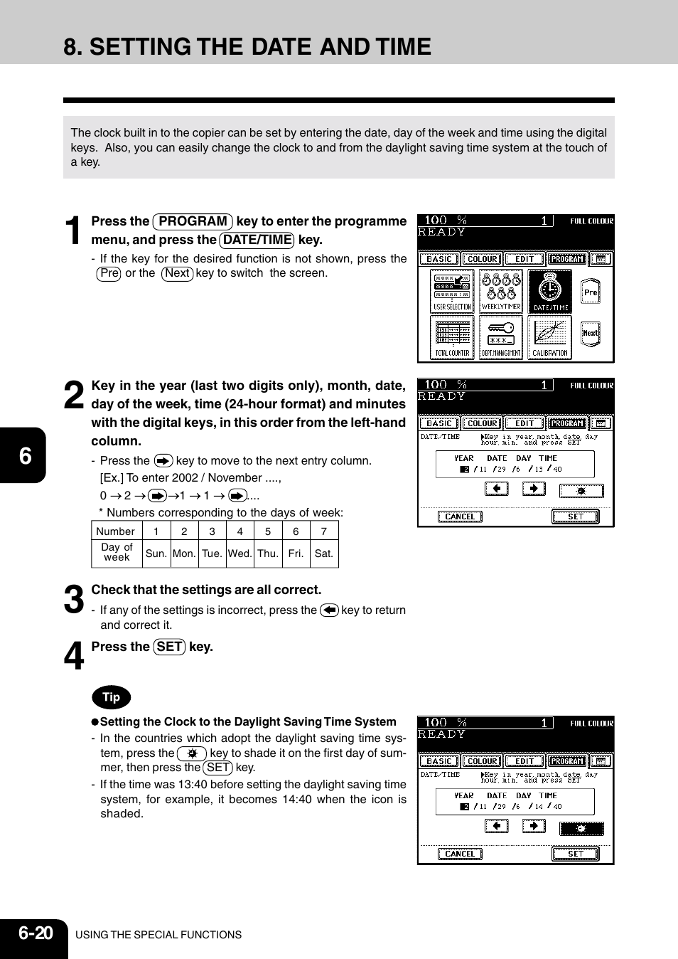 Setting the date and time | Vizio 210C User Manual | Page 112 / 195