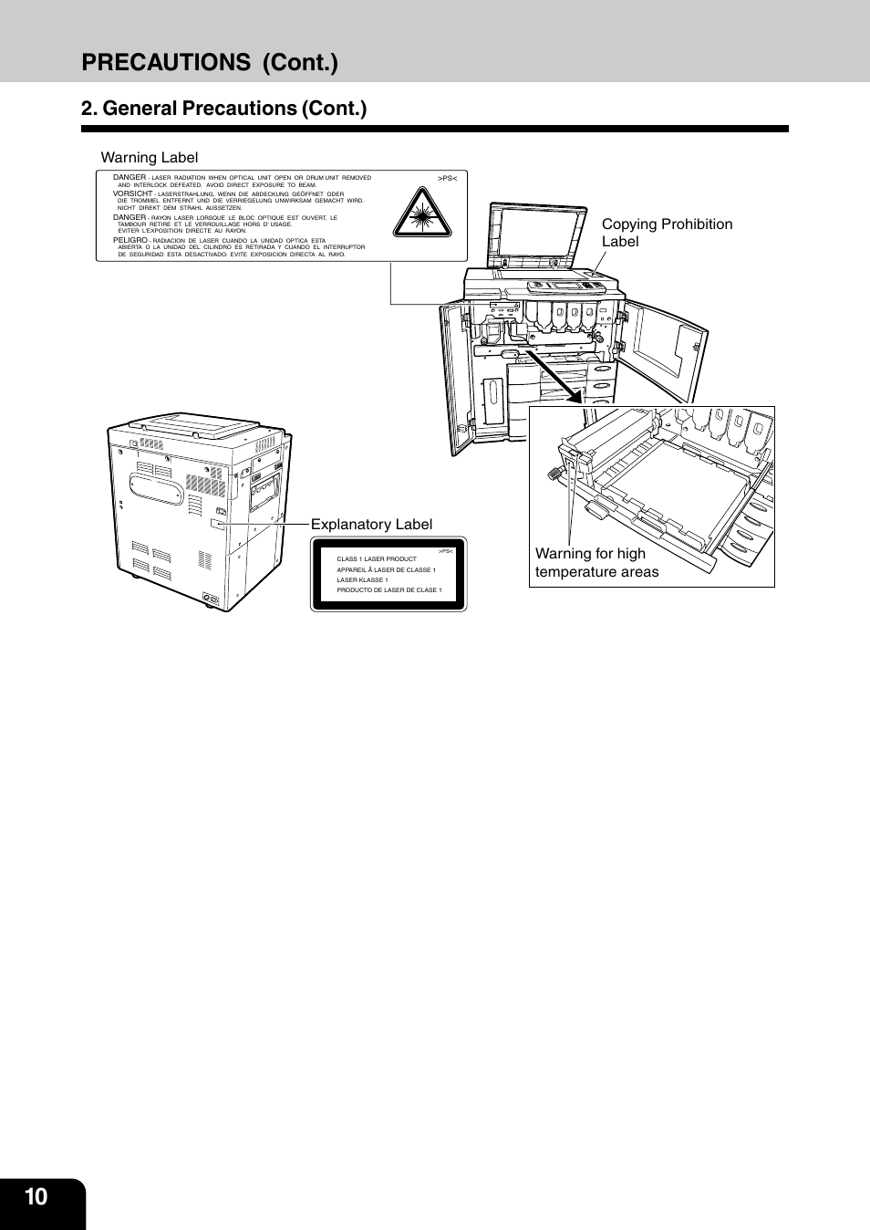 Precautions (cont.), General precautions (cont.) | Vizio 210C User Manual | Page 12 / 195