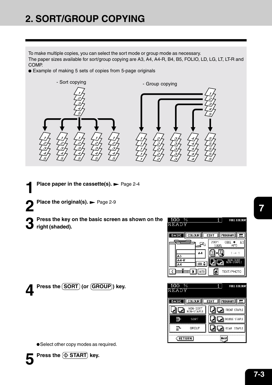 Sort/group copying | Vizio 210C User Manual | Page 127 / 195