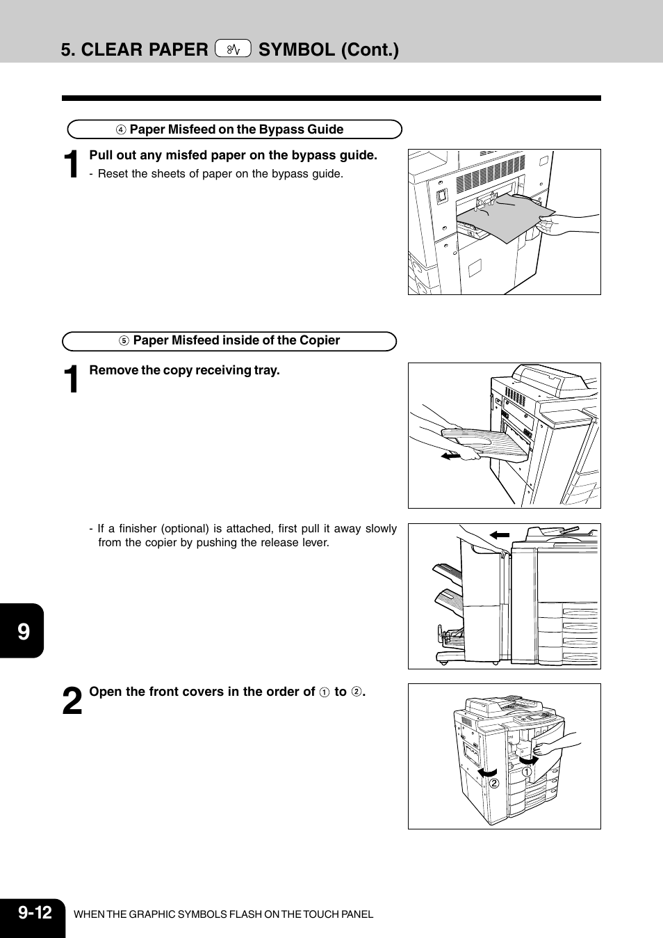 Bypass feed unit, Inside of the copier | Vizio 210C User Manual | Page 154 / 195