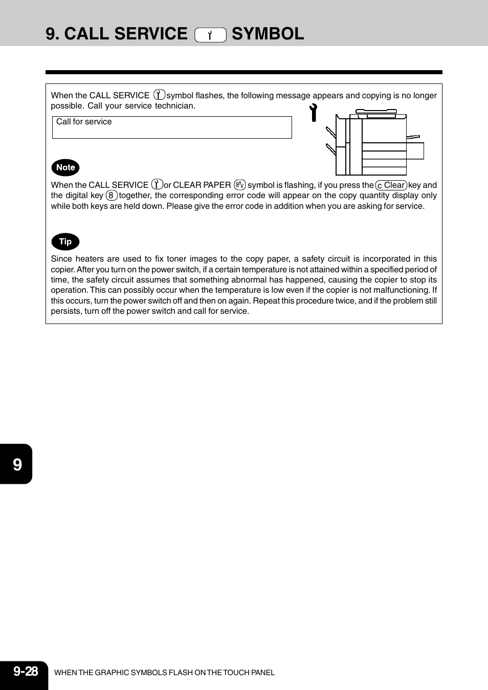 Call service symbol | Vizio 210C User Manual | Page 170 / 195