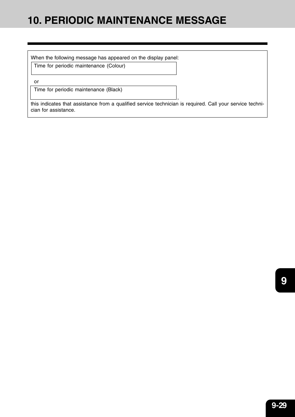 Periodic maintenance message | Vizio 210C User Manual | Page 171 / 195