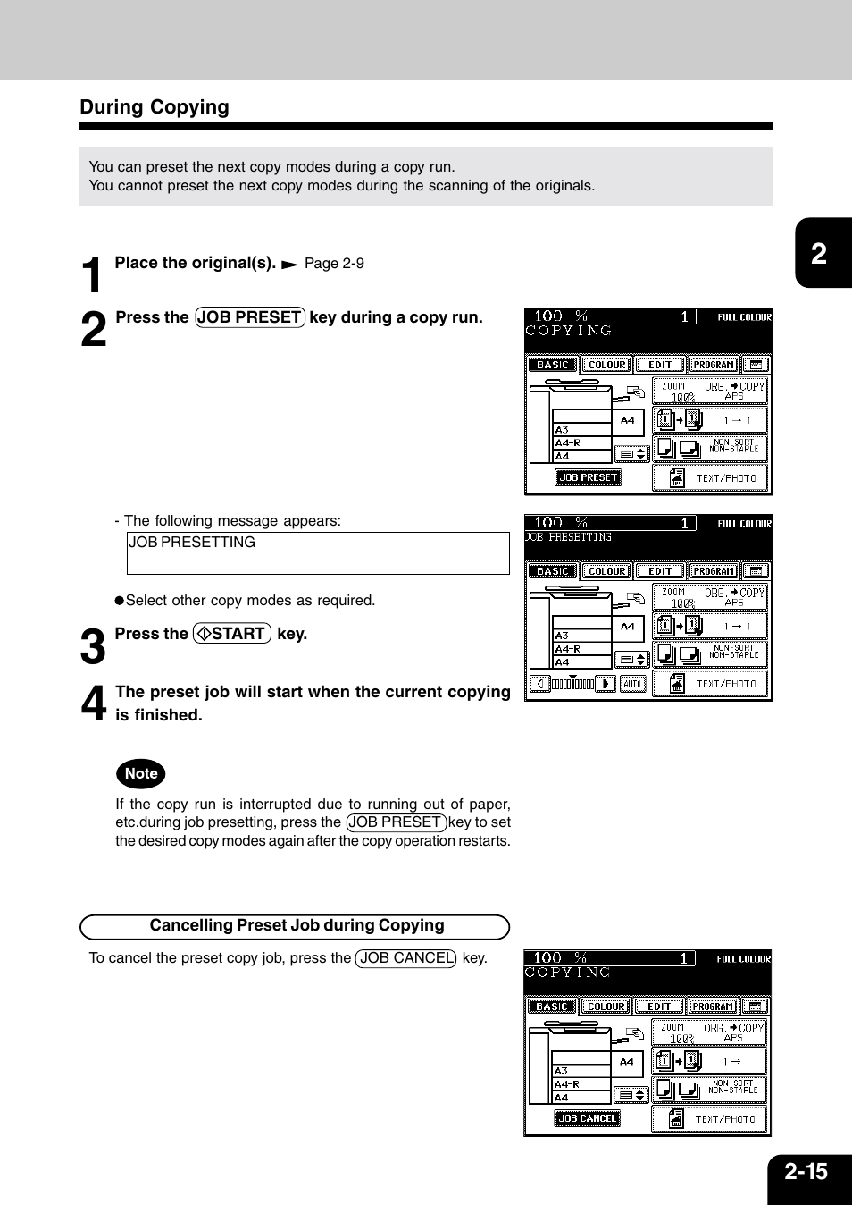 During copying | Vizio 210C User Manual | Page 41 / 195
