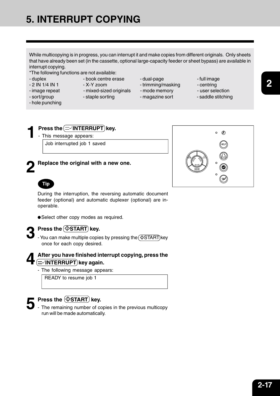 Interrupt copying | Vizio 210C User Manual | Page 43 / 195