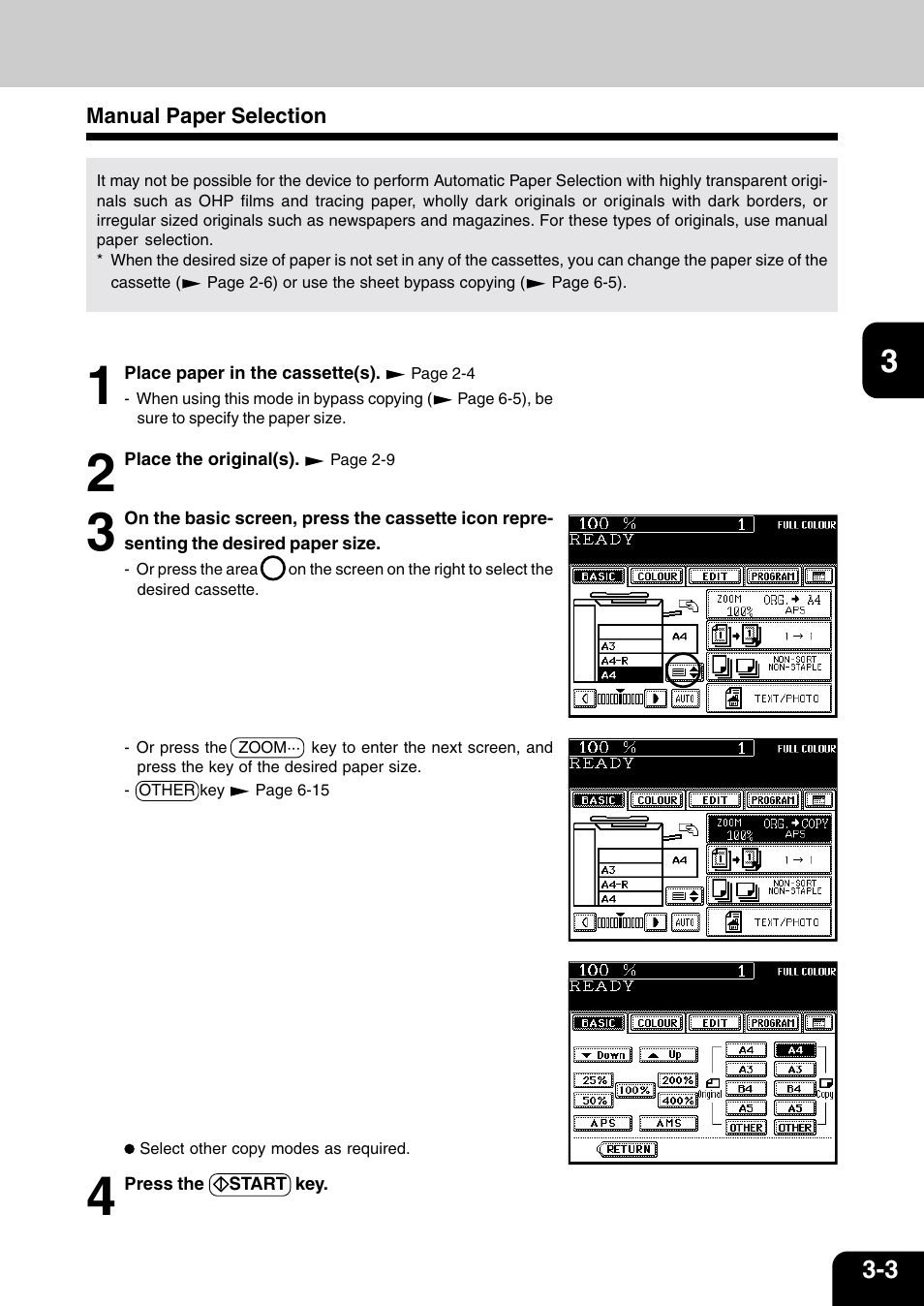 Manual paper selection | Vizio 210C User Manual | Page 47 / 195