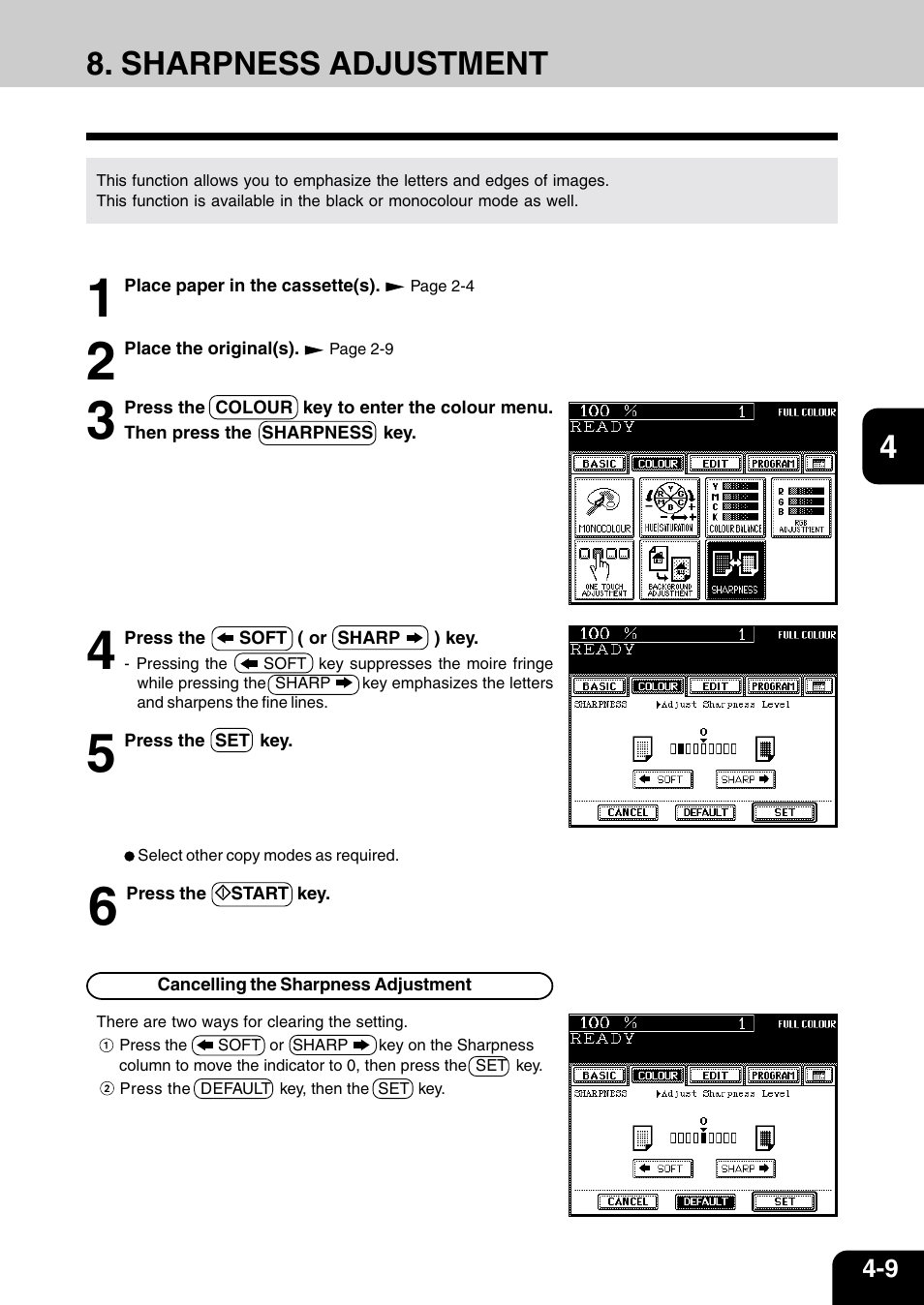 Sharpness adjustment | Vizio 210C User Manual | Page 69 / 195