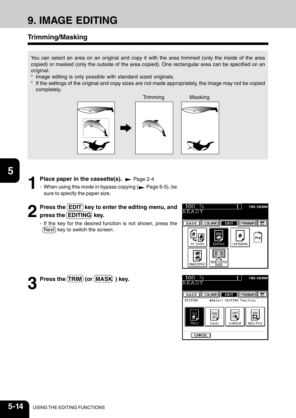 Image editing, Trimming/masking | Vizio 210C User Manual | Page 84 / 195