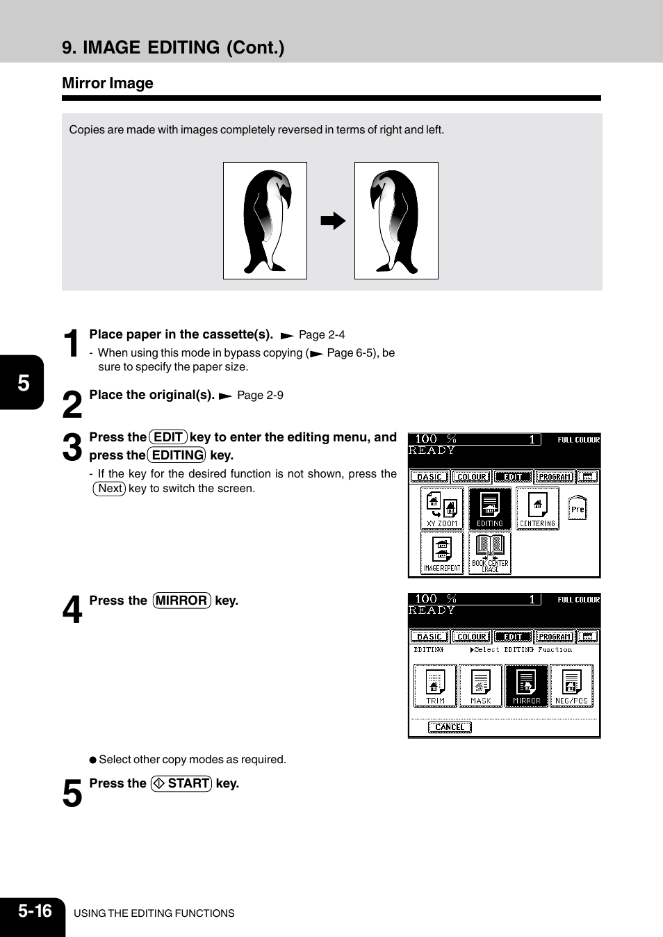 Mirror image | Vizio 210C User Manual | Page 86 / 195