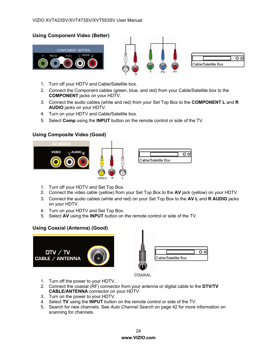 Vizio XVT473SV User Manual | Page 24 / 67
