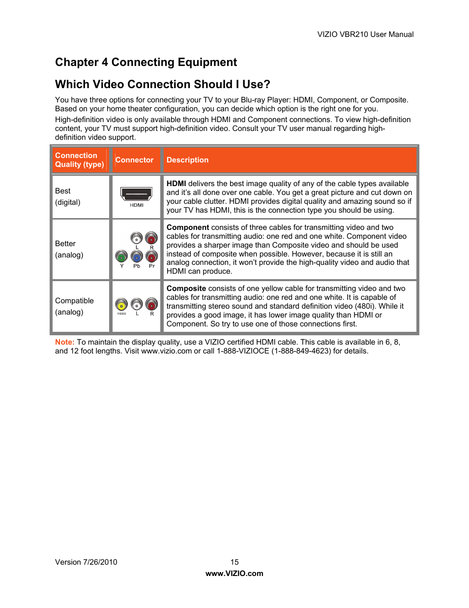 Vizio VBR210 User Manual | Page 15 / 55