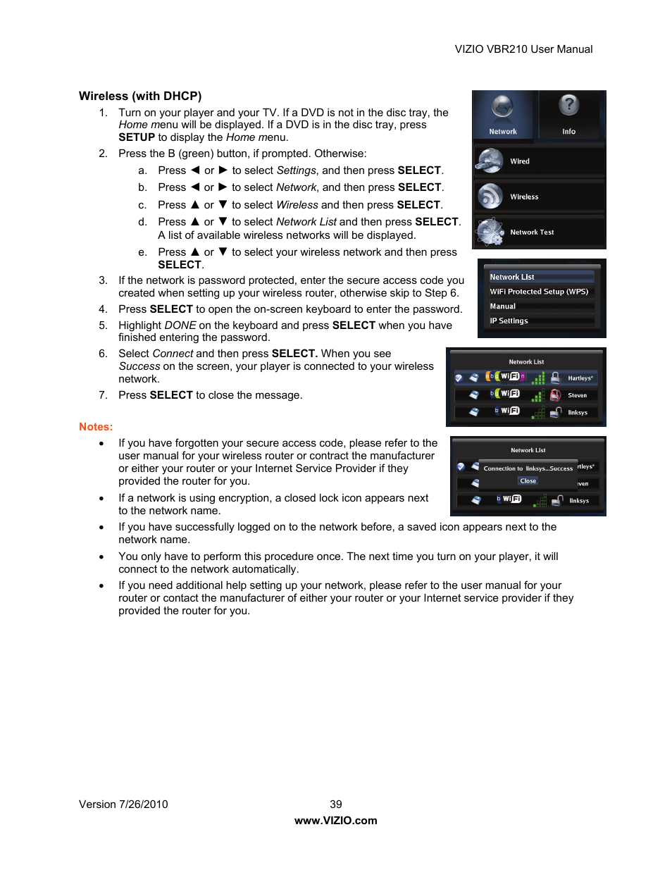 Vizio VBR210 User Manual | Page 39 / 55