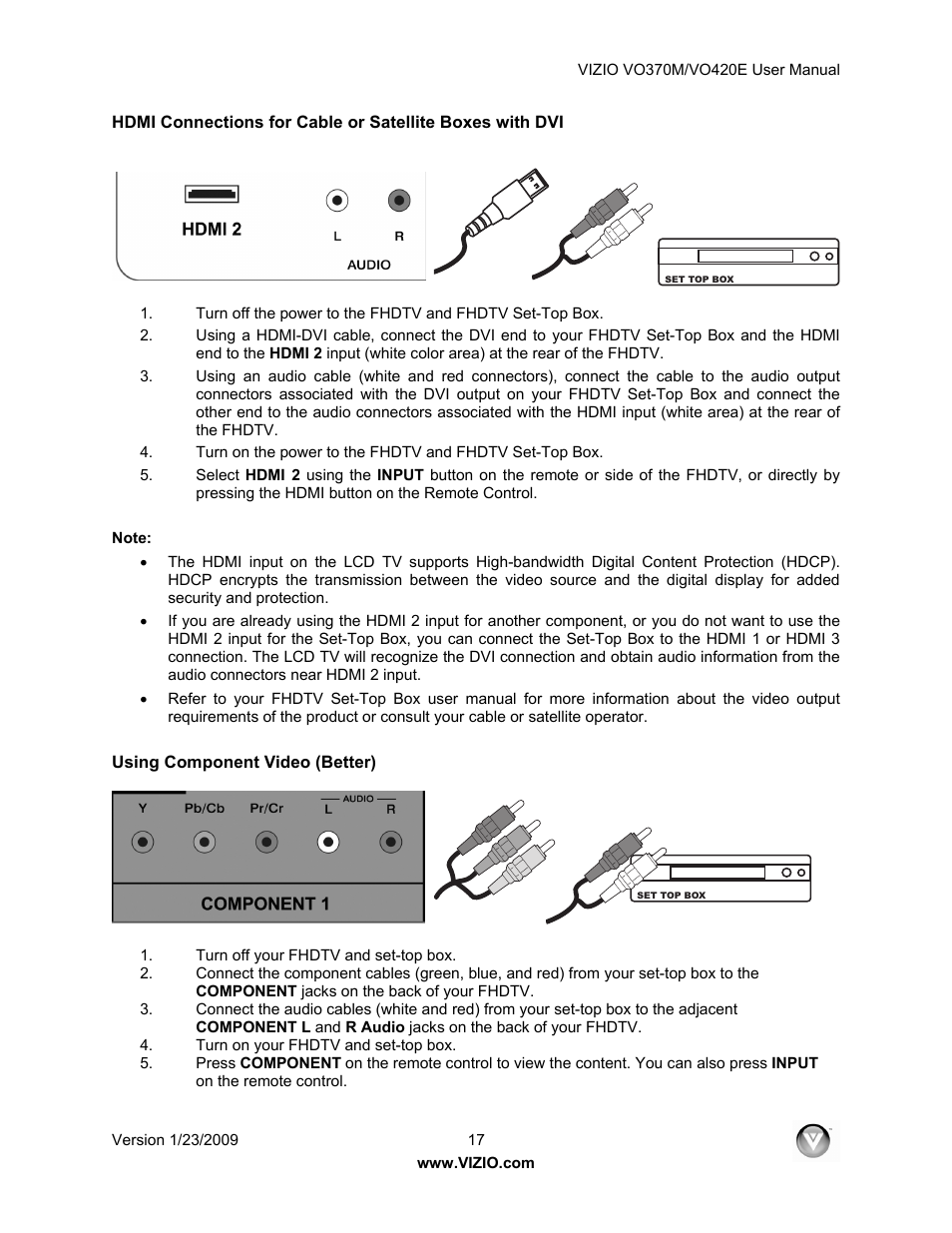 Vizio VO420E User Manual | Page 17 / 67