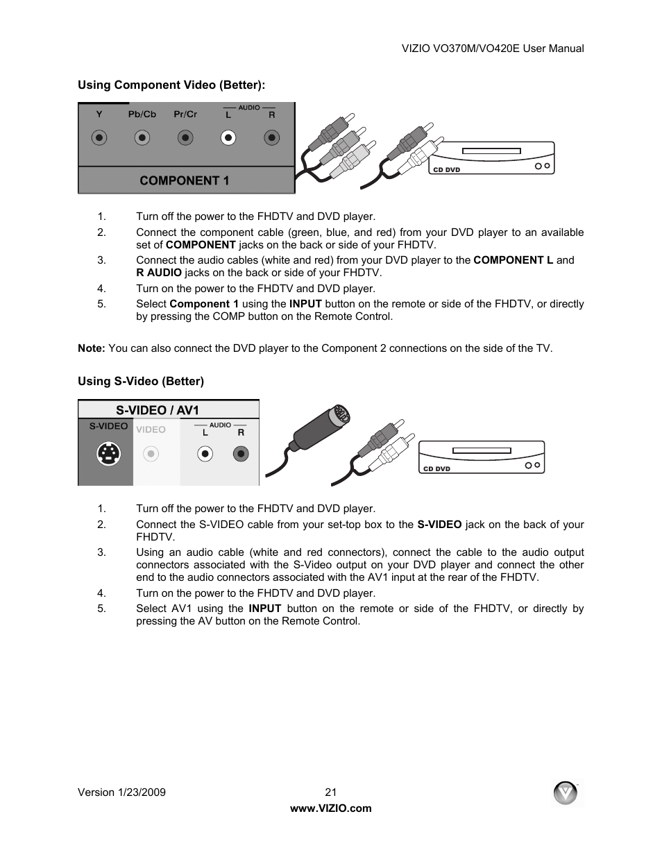 Vizio VO420E User Manual | Page 21 / 67