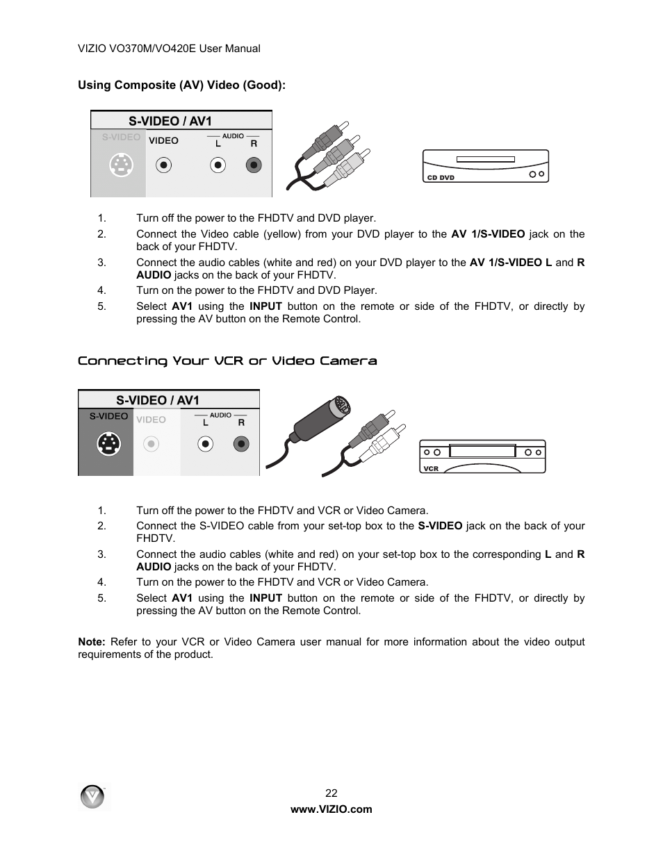 Vizio VO420E User Manual | Page 22 / 67