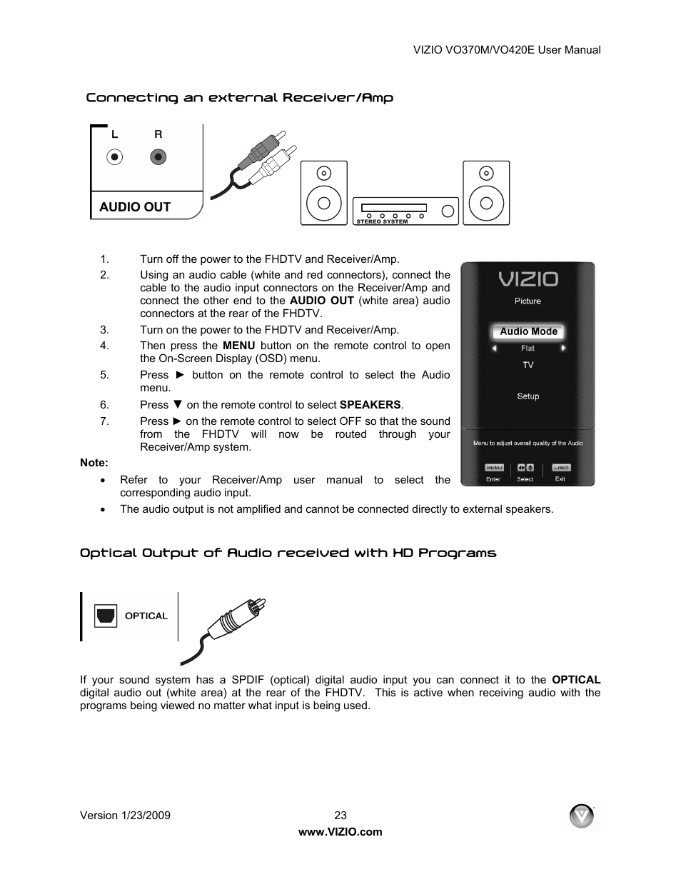 Vizio VO420E User Manual | Page 23 / 67
