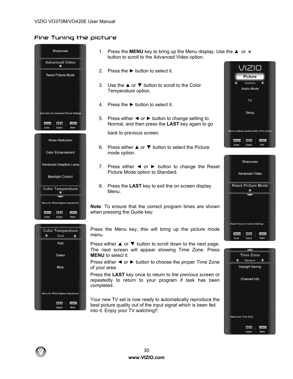 Vizio VO420E User Manual | Page 30 / 67