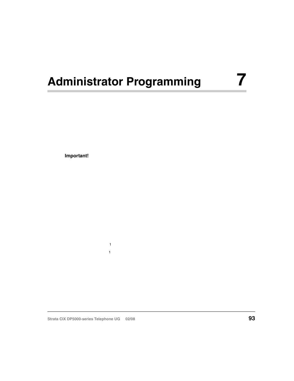 Administrator programming 7, Functions, Chapter 7 — administrator programming | Chapter 7 – administrator programming, Administrator programming | Vizio STRATA DP5000 User Manual | Page 109 / 140
