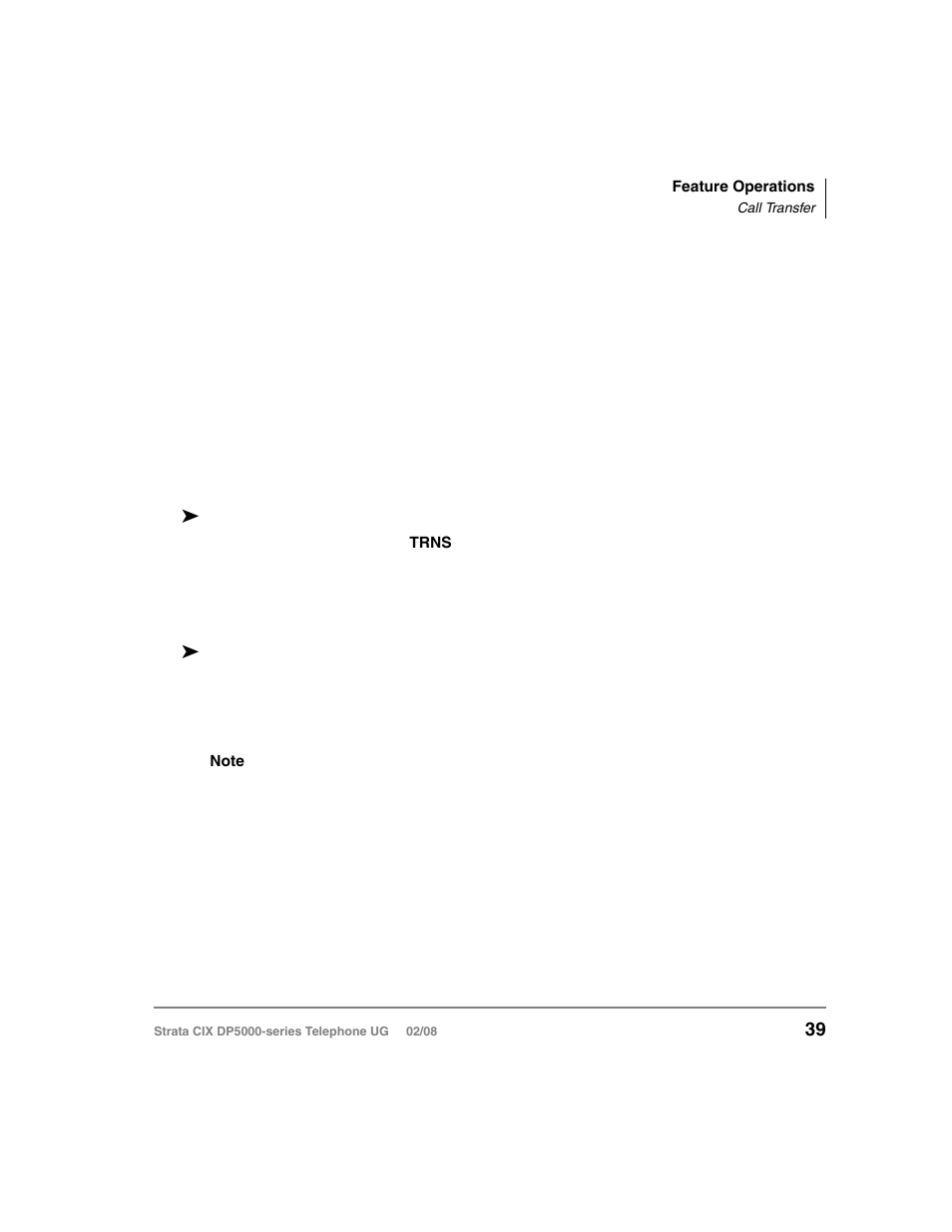 Call transfer | Vizio STRATA DP5000 User Manual | Page 55 / 140