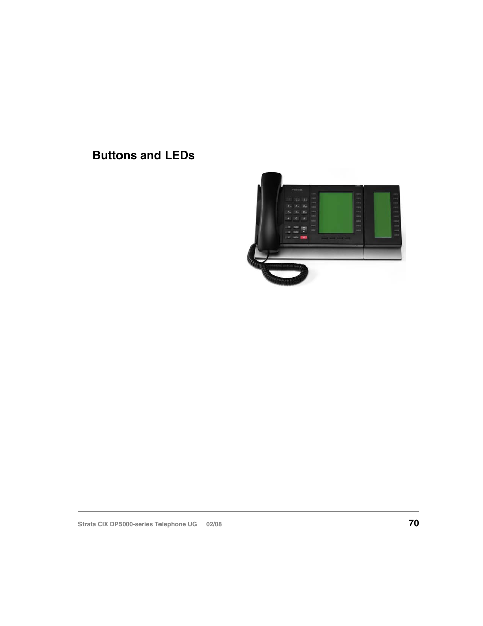 Buttons and leds | Vizio STRATA DP5000 User Manual | Page 86 / 140