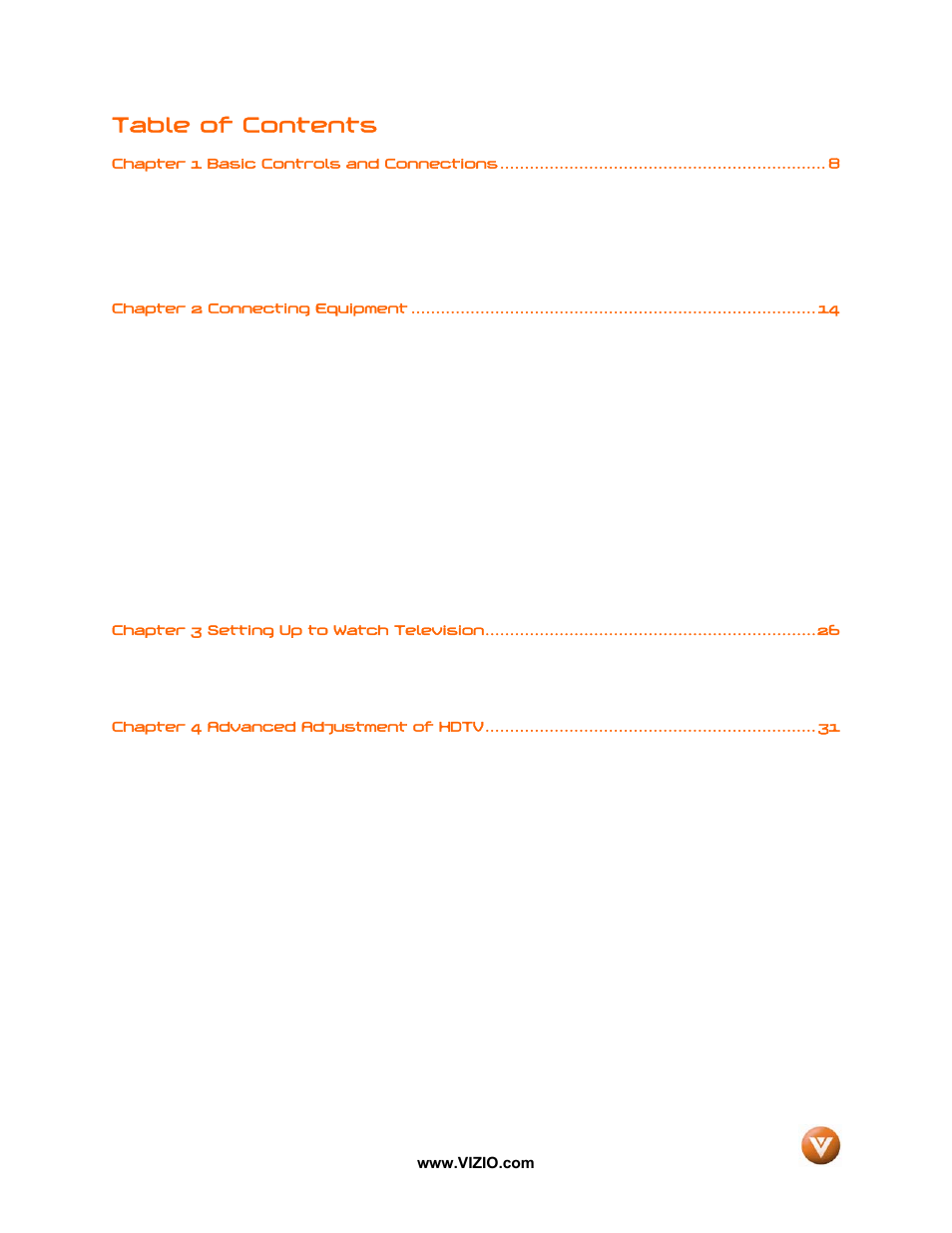 Vizio VX42L User Manual | Page 6 / 57