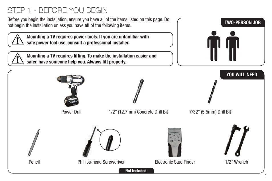 Step 1 - before you begin | Vizio XMF1000 User Manual | Page 3 / 24